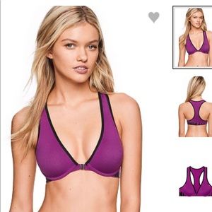 Vs pink cool & comfy plunge push-up bra 32DD
